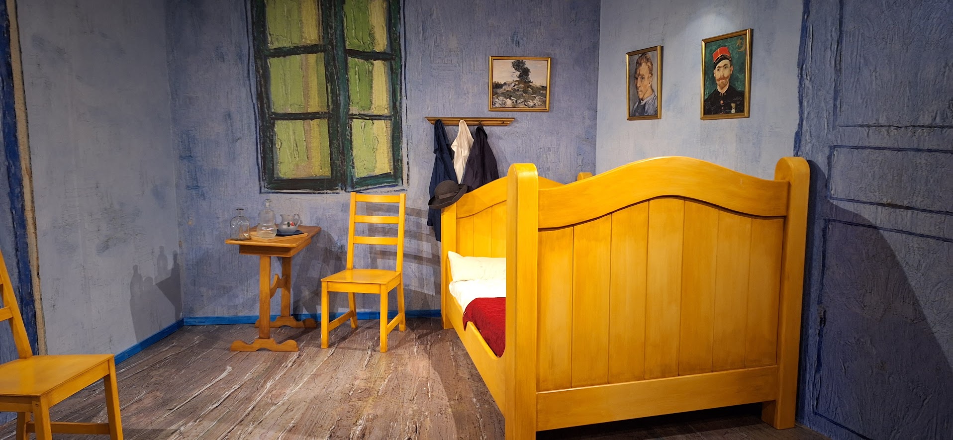 A physical recreation of van Gogh's "Bedroom in
Arles"